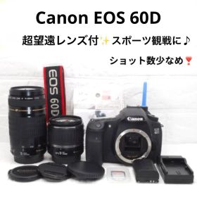 Canon EOS 60D☆超望遠レンズ付☆一眼レフカメラ☆スポーツ観戦に☆