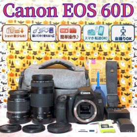 Canon EOS 60D☆返品保証あり☆デジタル一眼レフ☆美品☆Wレンズ