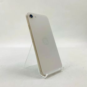【全額返金保証】【最速発送】 iPhone SE（第3世代） 64GB スターライト Softbank SIMフリー 白ロム 動作確認済 93%