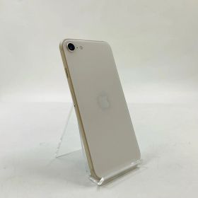 【最速発送】 iPhone SE（第3世代） 64GB スターライト Softbank SIMフリー 白ロム【難有】 98%