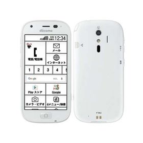 【目覚まし時計専用】☆Bランク☆ Docomo らくらくスマートフォン４ F-04J ホワイト 本体 ワンセグチューナーあり----送料無料3022