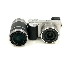 【全額返金保証】【最速発送】Sony デジタル一眼 α6400 ILCE-6400 ダブルズームレンズキット シルバー 美品 動作確認済