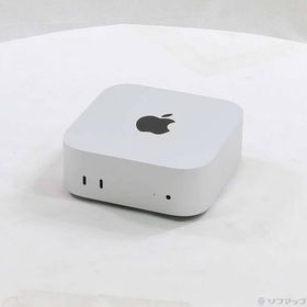 〔中古〕Apple(アップル) Mac mini Late-2024 MU9D3J／A Apple M4 10コアCPU_10コアGPU 16GB SSD256GB シルバー 〔macOS v26.7〕〔258-ud〕