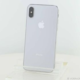 〔中古〕Apple(アップル) iPhoneX 64GB シルバー MQAY2J／A SIMフリー〔262-ud〕