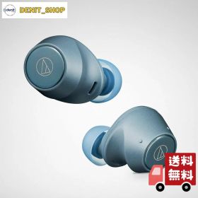 オーディオテクニカ ATH-CKS30TW BL ワイヤレスイヤホン bluetooth 【完全ワイヤレスイヤホン/重低音 / IP55 防水防塵規格/マルチポイント対応/小型軽量 / 最大約20時間再生 / アプリ対応/ヒアスルー/低遅延モード】 AT