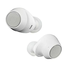 オーディオテクニカ ATH-CKS30TW WH ワイヤレスイヤホン bluetooth 完全ワイヤレスイヤホン / 重低音 / IP55 防水防塵規格 / マルチポイント対応 / 小型軽量 / 最大約20時間再生 / アプリ対応 / ヒアスルー /