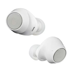 オーディオテクニカ ATH-CKS30TW WH ワイヤレスイヤホン bluetooth 【完全ワイヤレスイヤホン/重低音 / IP55 防水防塵規格/マルチポイント対応/小型軽量 / 最大約20時間再生 / アプリ対応/ヒアスル…