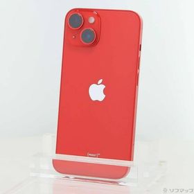 〔中古〕Apple(アップル) iPhone14 128GB プロダクトレッド MPV93J／A SIMフリー〔377-ud〕