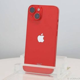〔中古〕Apple(アップル) iPhone14 128GB プロダクトレッド MPV93J／A SIMフリー〔251-ud〕