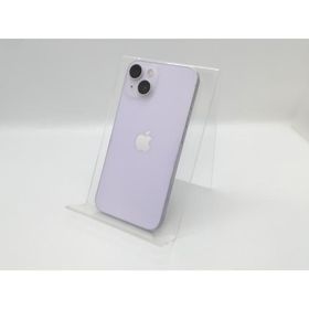 【中古】Apple au 【SIMフリー】 iPhone 14 512GB パープル MPX83J/A【京都】保証期間１ヶ月【ランクC】