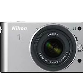 【中古】（非常に良い）Nikon ミラーレス一眼カメラ Nikon 1 (ニコンワン) J1 (ジェイワン) 標準ズームレンズキット シルバーN1 J1HLK SL