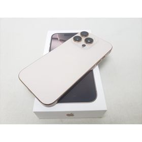 (中古)(Apple) iPhone16 Pro 128GB デザートチタニウム /MYMX3J/A 【国内版 SIMFREE】、SIMフリー