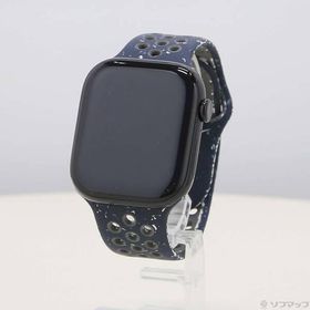〔中古〕Apple(アップル) Apple Watch Series 10 GPS 46mm ジェットブラックアルミニウムケース ミッドナイトスカイNikeスポーツバンド〔258-ud〕