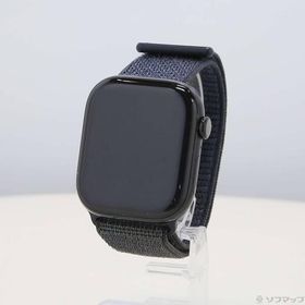 〔中古〕Apple(アップル) Apple Watch Series 10 GPS 46mm ジェットブラックアルミニウムケース インクスポーツループ〔262-ud〕