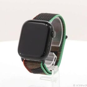 〔中古〕Apple(アップル) Apple Watch Series 10 GPS 42mm ジェットブラックアルミニウムケース Black Unityスポーツループ〔377-ud〕