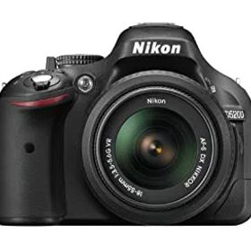 【中古】(非常に良い)Nikon デジタル一眼レフカメラ D5200 レンズキット AF-S DX NIKKOR 18-55mm f／3.5-5.6G VR付属 ブラック D5200LKBK