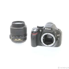 【中古】Nikon(ニコン) NIKON D5200 18-55 VR レンズキット ブラック 【344-ud】