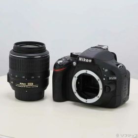 【中古】Nikon(ニコン) NIKON D5200 18-55 VR レンズキット ブラック 【258-ud】
