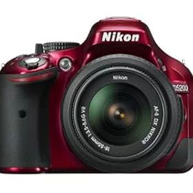 【中古】［非常に良い］Nikon デジタル一眼レフカメラ D5200 レンズキット AF-S DX NIKKOR 18-55mm f/3.5-5.6G VR付属 レッド D5200LKRD