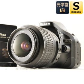 【中古】Nikon D5200 24.1MP Black デジタル一眼レフカメラ+Nikon AF-S DX 18-55mm f3.5-5.6G VR 交換レンズ シャッター回数 : 約1430ショット