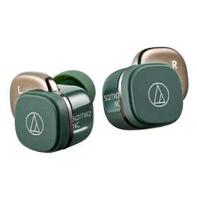【返品OK!条件付】オーディオテクニカ 完全ワイヤレスイヤホン ATH-SQ1TW2NC-GR フォレストグリーン ノイズキャンセリング Bluetooth 左右独立 マルチポイント ワイヤレス充電 ハンズフリー通話 小さなボディ 小型 軽量 おしゃれ【KK9N0D18P】