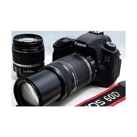 【中古】 キヤノン Canon EOS 60D ダブルズームキット EF-S18-55mm/EF-S55-250mm付属 当店保証30日間 人気 ミラーレス 一眼レフ 交換レンズ カメラ