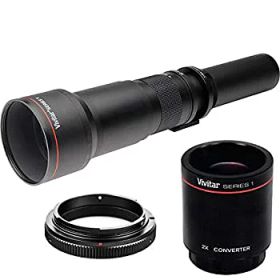 【中古-非常に良い】 long-range 650mm-2600mm F / 8望遠ズームレンズfor CanonデジタルEOS Rebel t1i t2i t3 t3i t4i t5i sl1 eos60d eos70d 50d 40d 3