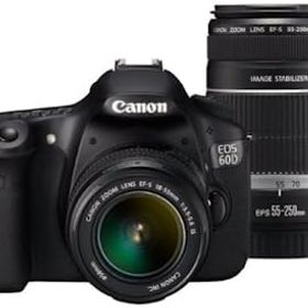 【中古】Canon デジタル一眼レフカメラ EOS 60D ダブルズームキット EF-S18-55mm/EF-S55-250mm付属 EOS60D-WKIT