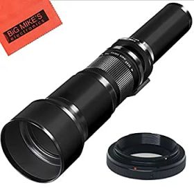 【中古-非常に良い】 long-range 650mm-130mm F / 8望遠ズームレンズfor CanonデジタルEOS Rebel t2i t3 t3i t4i t5i t5 t6 t6i t6s sl1 eos60d eo