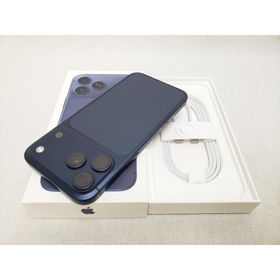 (中古)(Apple) iPhone17 Pro Max 256GB ディープブルー /MFYA4J/A 【国内版 SIMFREE】、SIMフリー