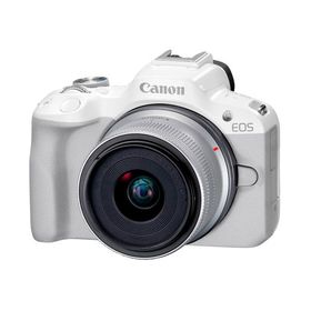 キヤノン EOS R50 RF-S18-45 IS STM レンズキット ホワイト APS-C イオス ミラーレス一眼カメラ Canon