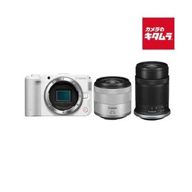 キヤノン EOS R50 V ダブルズームキット ホワイト Canon ミラーレス一眼カメラ Wi-Fi搭載 入門 初心者 《納期約１−２週間》