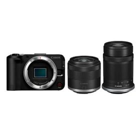 【キヤノン秋のキャッシュバック対象】 キヤノン(Canon） EOS R50 V ダブルズームキット ブラック Vlog 動画撮影