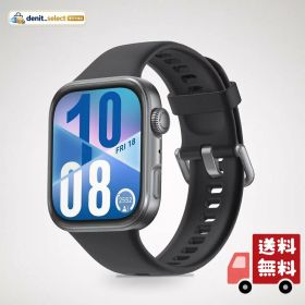 HUAWEI WATCH FIT 4 スマートウォッチ 薄型軽量 1.82インチ大画面 アウトドアに適した気圧計と測位システム 通知 フィットネス ヘルストラッカー 情緒測定 10日間ロングバッテリー iOS/Android対応 ブラック