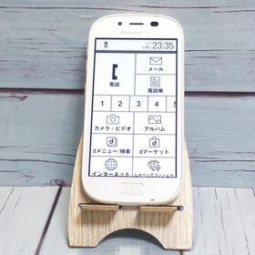 富士通 らくらくスマートフォン3 F-06F docomo ホワイト 本体 白ロム B681360