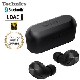 TECHNICS テクニクス ワイヤレスステレオインサイドホン（ブラック）ノイズキャンセリング Bluetooth マルチポイント対応 カナル型 防滴 EAH-AZ40M2-K
