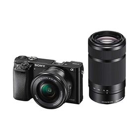 SONY ミラーレス一眼 α6000 ダブルズームレンズキット E PZ 16-50mm F3.5-5.6 OSS + E 55-210mm F4.5-6.3 OSS ブラック ILCE-6000Y B
