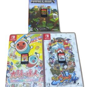Switch ソフト 3本セット マインクラフト 太鼓の達人 妖怪ウォッチ4