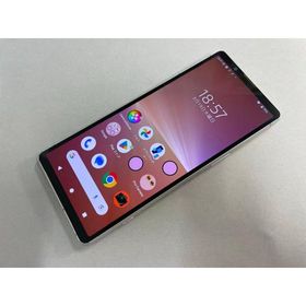 セイモバイル★中古Bランク 国内SIMフリー Xperia 5 V XQ-DE44 8GB+256GB シルバー