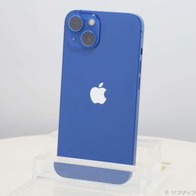 (中古)Apple iPhone13 128GB ブルー MLNG3J/A SIMフリー(377-ud)