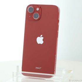 (中古)Apple iPhone13 128GB プロダクトレッド MLNF3J/A SIMフリー(247-ud)