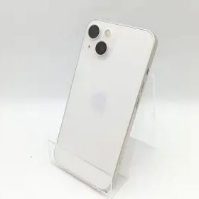 【中古】Apple au 【SIMフリー】 iPhone 13 128GB スターライト MLND3J/A【熊本】保証期間１ヶ月【ランクB】
