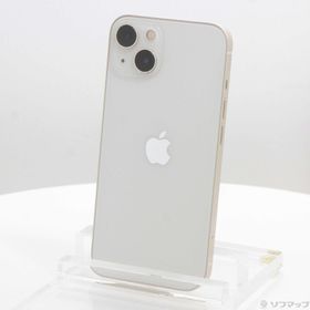 (中古)Apple iPhone13 128GB スターライト MLND3J/A SIMフリー(377-ud)