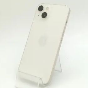 【中古】Apple au 【SIMフリー】 iPhone 13 128GB スターライト MLND3J/A【静岡】保証期間１ヶ月【ランクC】