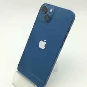 【中古】Apple 国内版 【SIMフリー】 iPhone 13 128GB ブルー MLNG3J/A【広島】保証期間１ヶ月【ランクC】