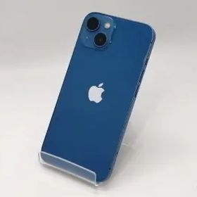 【中古】Apple au 【SIMフリー】 iPhone 13 128GB ブルー MLNG3J/A【浜松駅前】保証期間１ヶ月【ランクC】