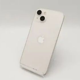 【中古】Apple SoftBank 【SIMフリー】 iPhone 13 256GB スターライト MLNJ3J/A【広島本通】保証期間１ヶ月【ランクC】