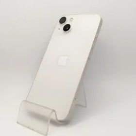 【中古】Apple au 【SIMフリー】 iPhone 13 256GB スターライト MLNJ3J/A【川崎駅前】保証期間１ヶ月【ランクC】