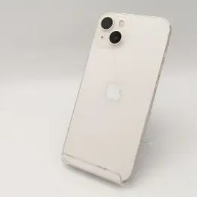【中古】Apple SoftBank 【SIMフリー】 iPhone 13 256GB スターライト MLNJ3J/A【広島本通】保証期間１ヶ月【ランクC】