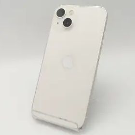 【中古】Apple au 【SIMフリー】 iPhone 13 256GB スターライト MLNJ3J/A【広島本通】保証期間１ヶ月【ランクC】